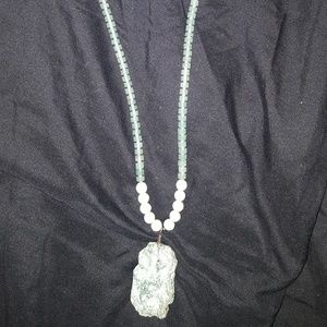 Stone pendant and chain